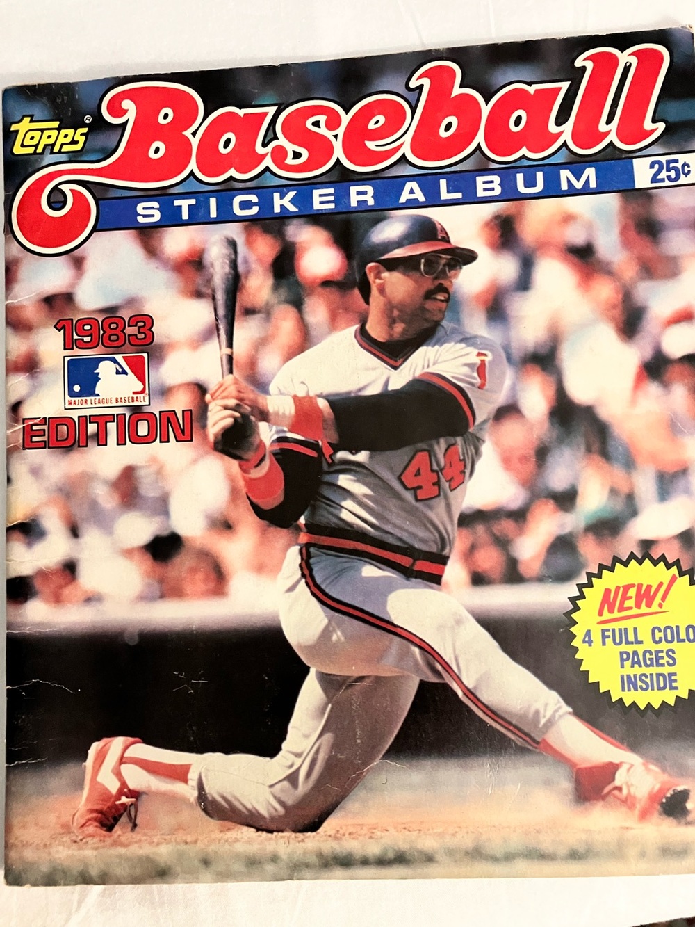 Topps Blue & White Baseball Sticker Order Page